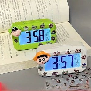 Đồng Hồ Báo Thức LED Để Bàn Họa Tiết Hoạt Hình Dễ Thương Tặng Kèm Pin Mun Store DHLED538