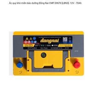 Bình ắc quy 12v khô miễn bảo dưỡng đồng nai DIN70L-LBN3 (12V, 70AH)