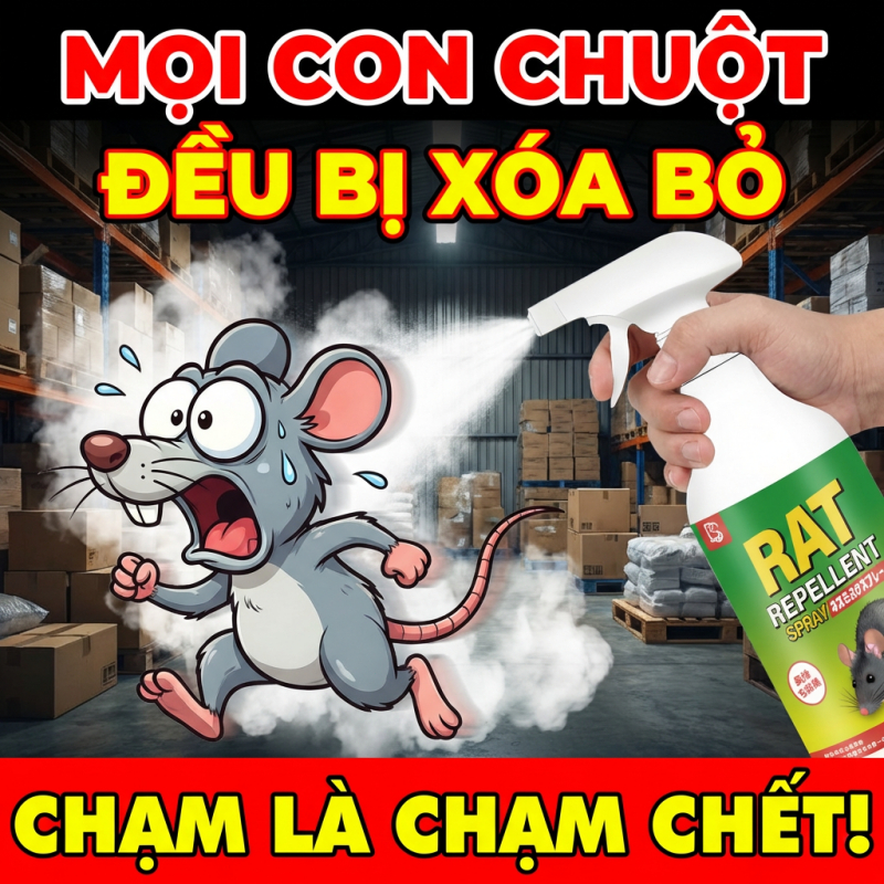 🐭 Chuột sẽ không quay lại nữa 🐭xịt đuổi chuột thuốc đuổi chuột đuổi chuột trong nhà 510ml thuốc xịt chuột