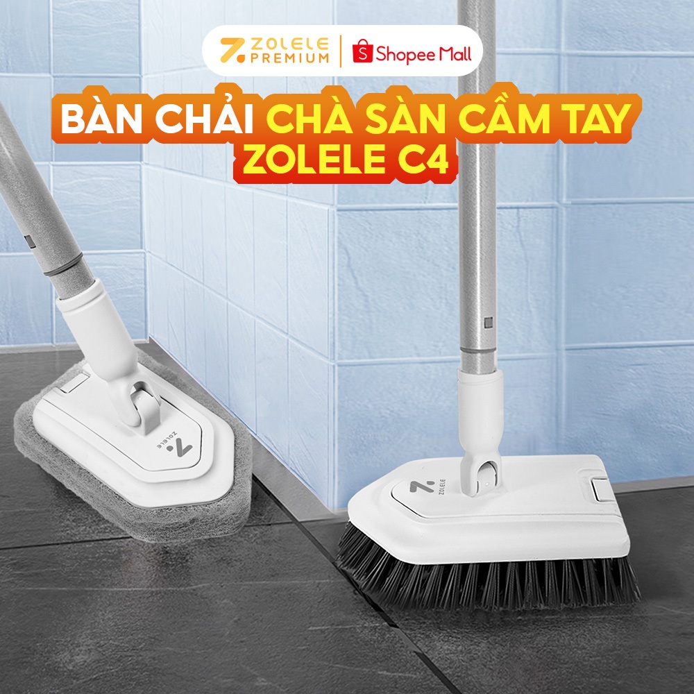Bàn Chải Chà Sàn Cọ Rửa Bồn Nhà Tắm Cầm Tay 2 Đầu Tiện Lợi C4 Zolele | BigBuy360 - bigbuy360.vn