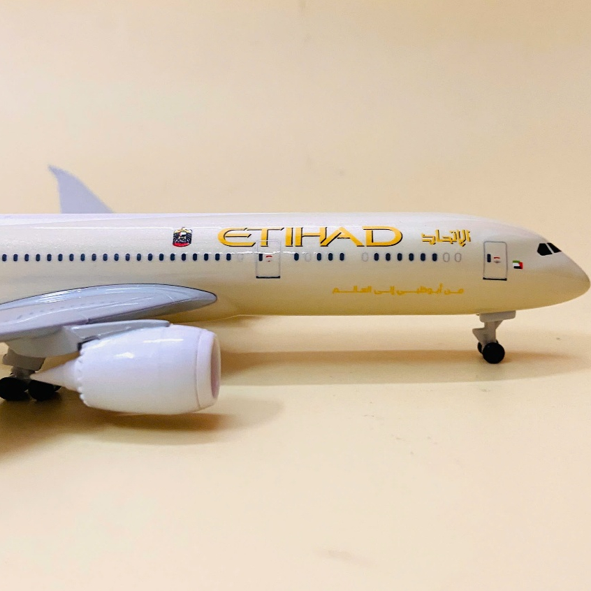 Máy Bay Hãng hàng không United Arab Emirates "Etihad Airways" Boeing 787 Dreamliner Tỉ Lệ 1:400 | Display Airplane Model