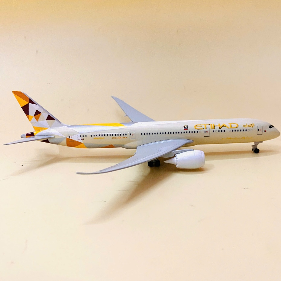 Máy Bay Hãng hàng không United Arab Emirates "Etihad Airways" Boeing 787 Dreamliner Tỉ Lệ 1:400 | Display Airplane Model
