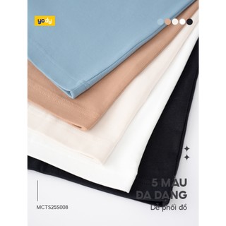 [BST THE NEW T-MATE] Áo thun T-shirt Nam YODY dáng slimfit cơ bản, vải cotton mềm mại MCTS25S008