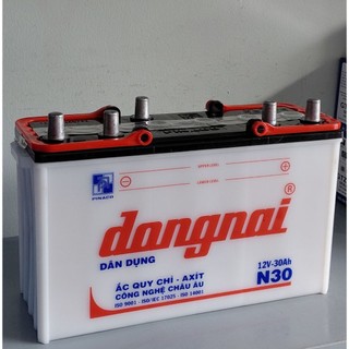 Bình 12v dân dụng đồng nai N30 | 12V - 30ah ( tặng acid châm bình )