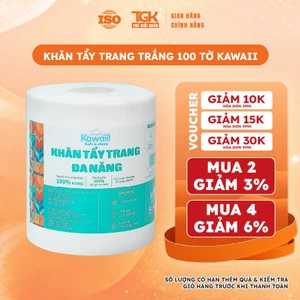 Khăn tẩy trang dùng 1 lần Kawaii 100 tờ 10x10cm - Khăn bông tẩy trang làm sạch da, nhẹ nhàng, mềm mịn