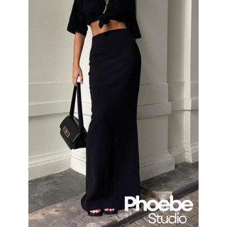 (Bigsize S-2XL) Chân Váy Dài Co Dãn Dáng Suông Chất Thun Mịn  -  Phoebe Studio [VAY000008]