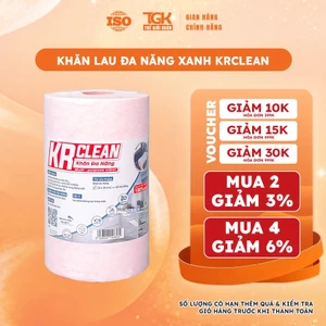 Cuộn khăn giấy lau đa năng hồng 50/150 tờ 25x30cm - Khăn lau mọi bề mặt, thấm hút, siêu dai, mềm mại