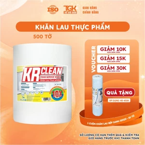 Khăn giấy đa năng, giấy lau thực phẩm size 30x20cm 500 tờ KRCLEAN thấm hút, lau thịt cá, bảo quản rau củ