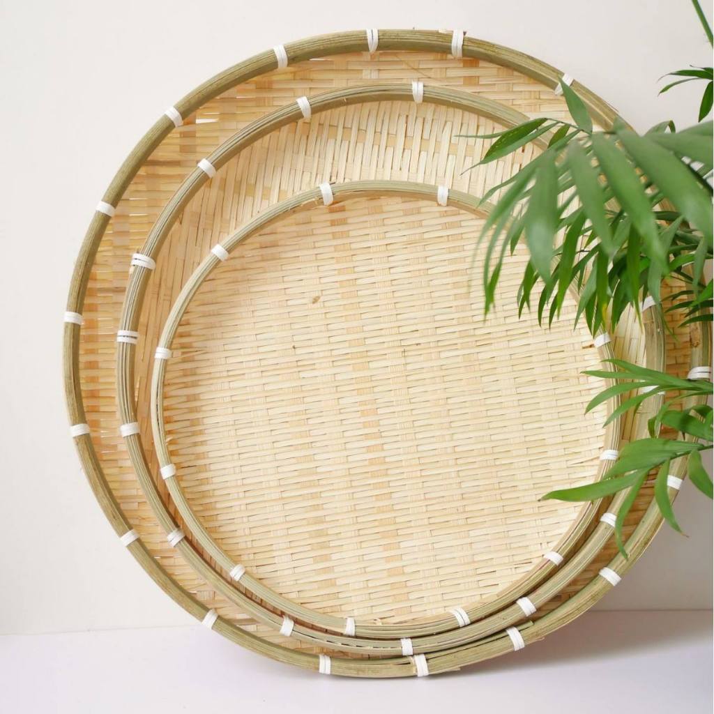 Mẹt Tre Đan Nhiều Size Bày Trái Cây, Bánh Kẹo, Đồ Ăn Trang Trí Tết
