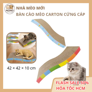 Bàn cào móng cho mèo, tấm sóng carton dày cao, đồ chơi cho mèo, bảng cào cho mèo Giảm Stress cho Mèo