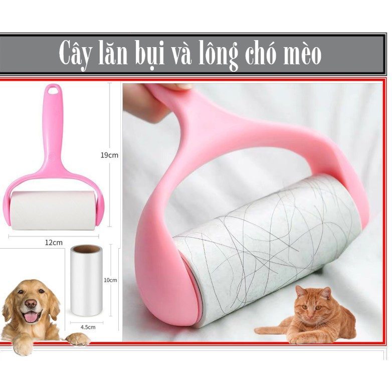 Cây lăn bụi làm sạch quần áo sofa ga giường đa năng