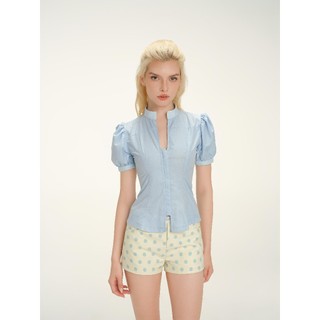 Quần shorts nữ MONÁ quần ngắn chấm bi ôm dáng chất kate  - MIMOSA Shorts