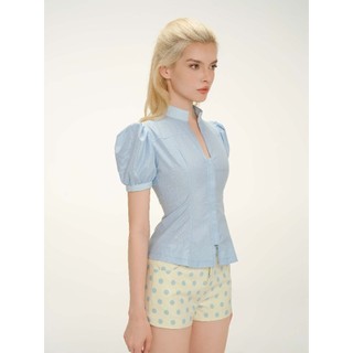 Quần shorts nữ MONÁ quần ngắn chấm bi ôm dáng chất kate  - MIMOSA Shorts