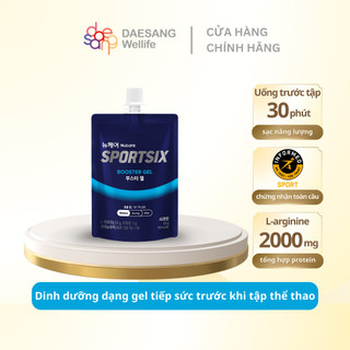 Dinh dưỡng trước tập thể thao Nucare SportSix Booster Gel gói 60g DAESANG WELLIFE Hàn Quốc