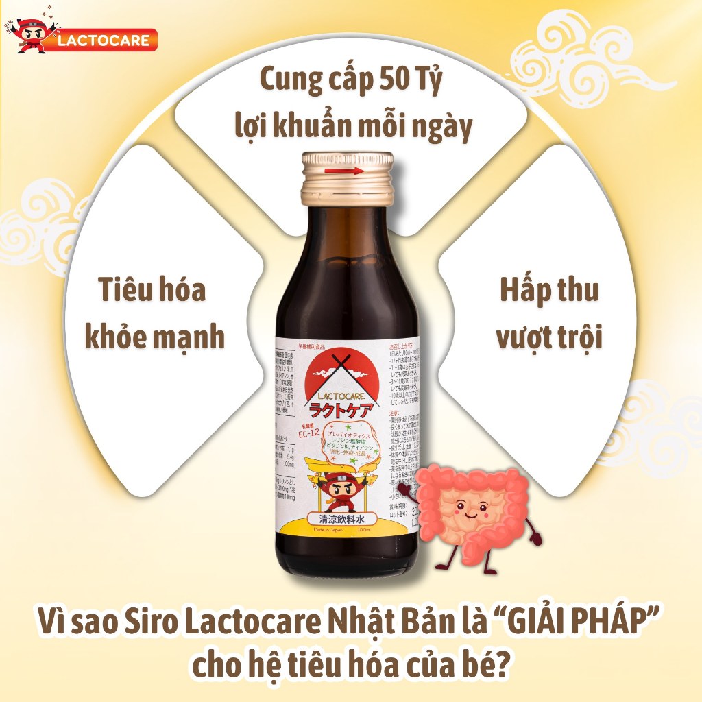 Siro Lactocare 100ml Bổ Sung 50 Tỷ Lợi Khuẩn Cho Bé | Babymall & Care