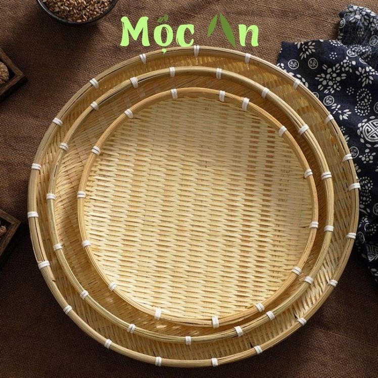 Mẹt Tre Đan Nhiều Size Bày Trái Cây, Bánh Kẹo, Đồ Ăn Trang Trí Tết