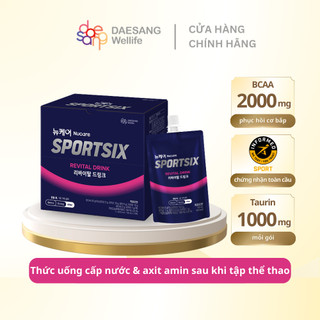 Nước uống sau tập thể thao Thực phẩm bổ sung Nucare SportSix Revital Drink 100ml×10 gói DAESANG WELLIFE Hàn Quốc