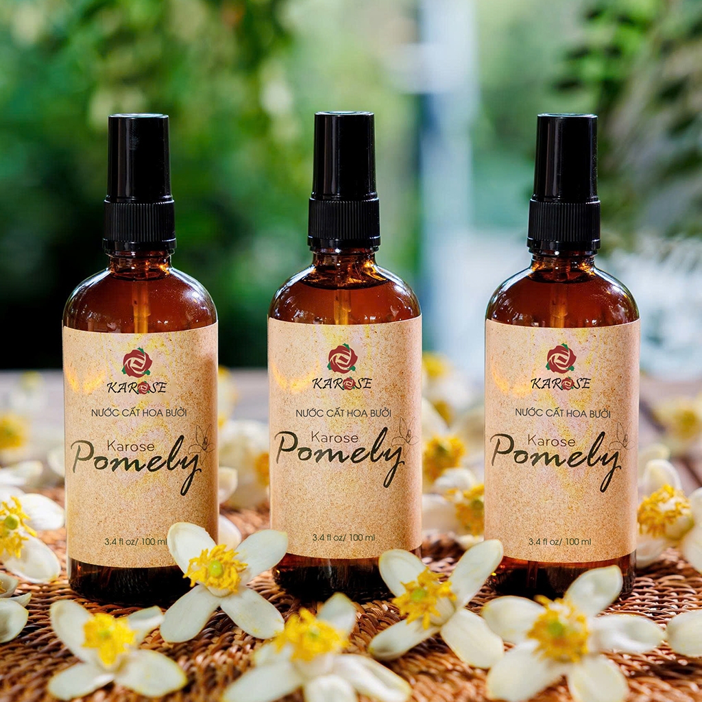Combo nước cất hoa bưởi Karose Pomely 100ml