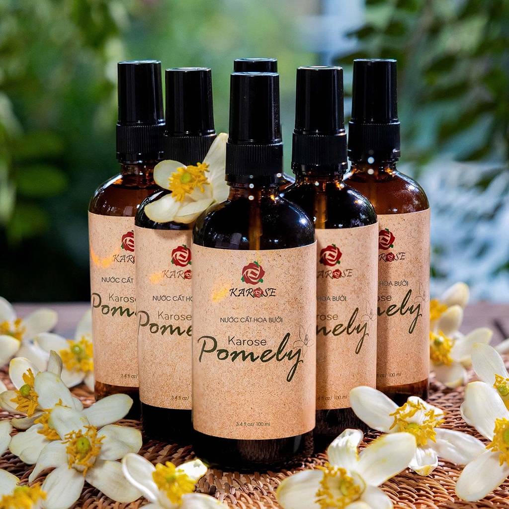 Combo nước cất hoa bưởi Karose Pomely 100ml