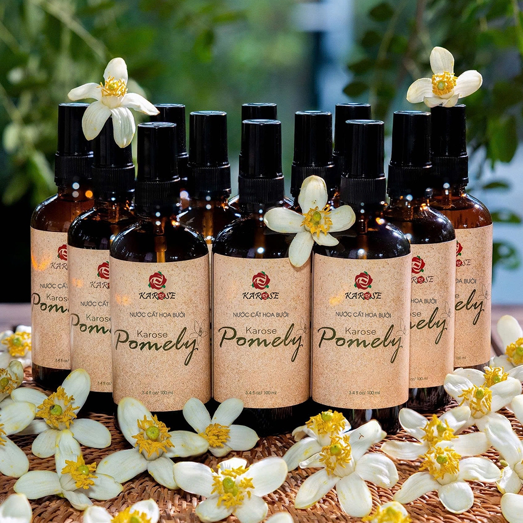 Combo nước cất hoa bưởi Karose Pomely 100ml