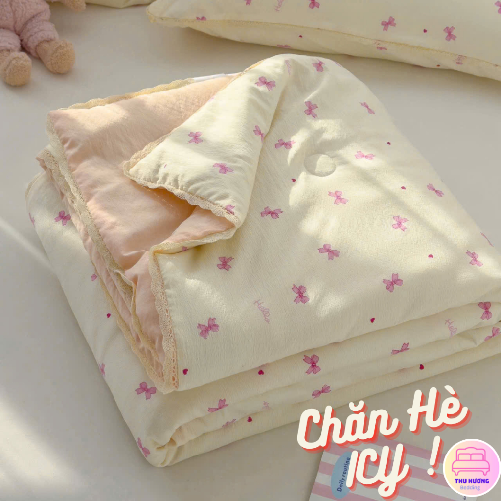 Chăn Hè Cotton Icy chất mát - Size 2m x2m2 - Mềm mại, thoáng khí, mang đến cảm giác mát mẻ