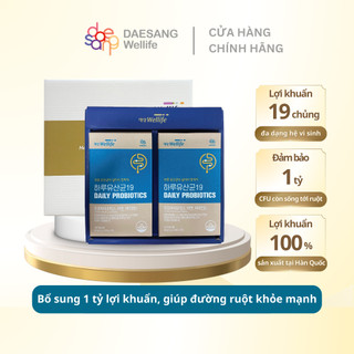 Set 2 hộp TPBVSK Men vi sinh 19 chủng lợi khuẩn Wellife Daily Probiotics 19 Hàn Quốc