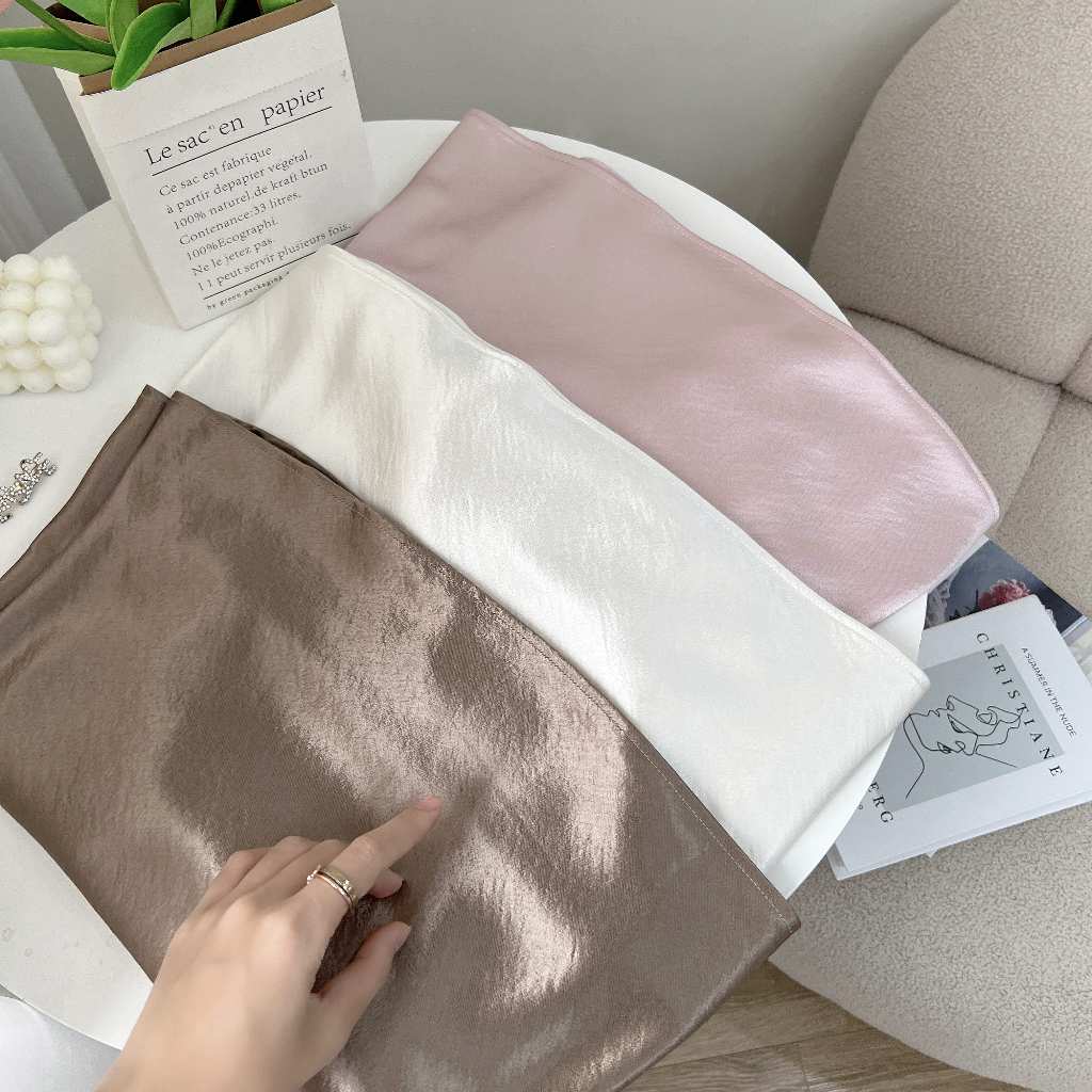Chân váy lụa Sina Skirt dành cho mẹ bầu và sau sinh chất liệu lụa cao cấp thiết kế BY L'AMME