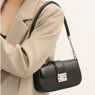 Túi xách nữ đeo vai kẹp nách phong cách Hàn Quốc da trơn khóa cài MIE BAG