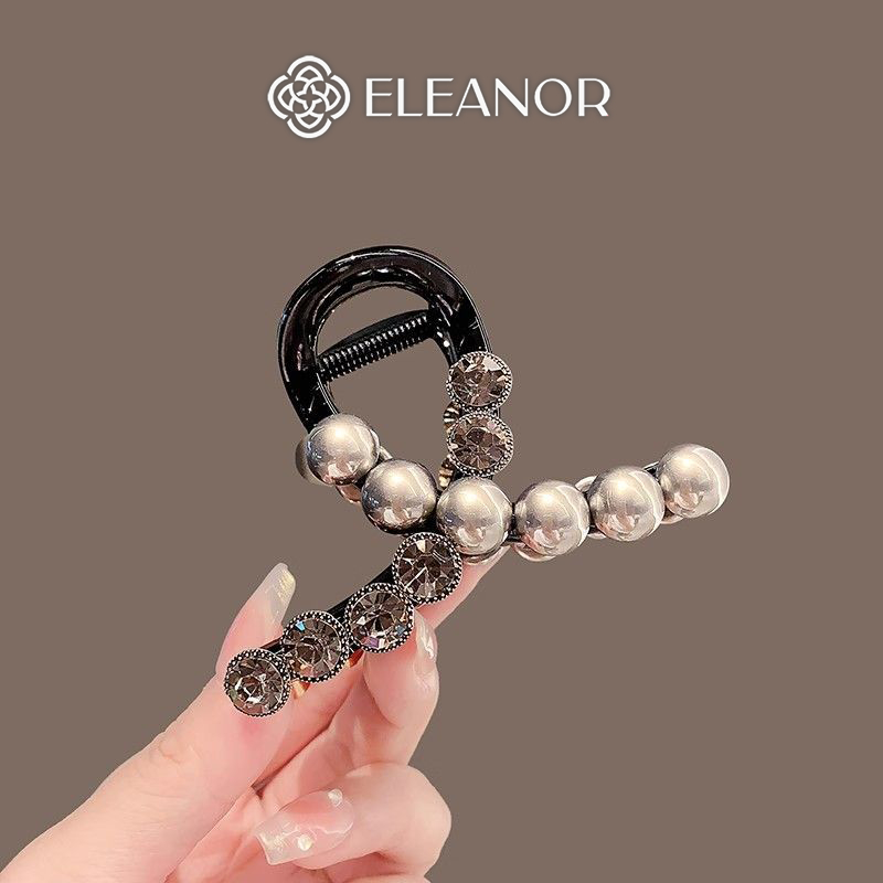 Kẹp tóc nữ Eleanor Accessories ngọc trai nhân tạo đính đá kẹp tóc càng cua phụ kiện tóc 11691