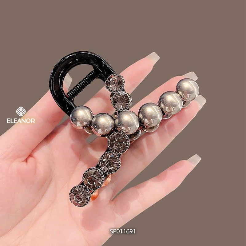 Kẹp tóc nữ Eleanor Accessories ngọc trai nhân tạo đính đá kẹp tóc càng cua phụ kiện tóc 11691