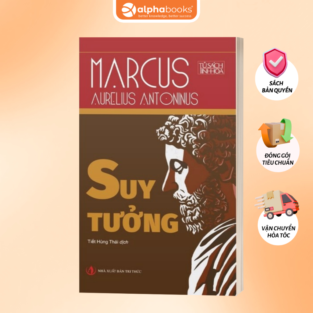 Bìa sách Suy tưởng Marcus Aurelius Antoninus (NXB Tri Thức)