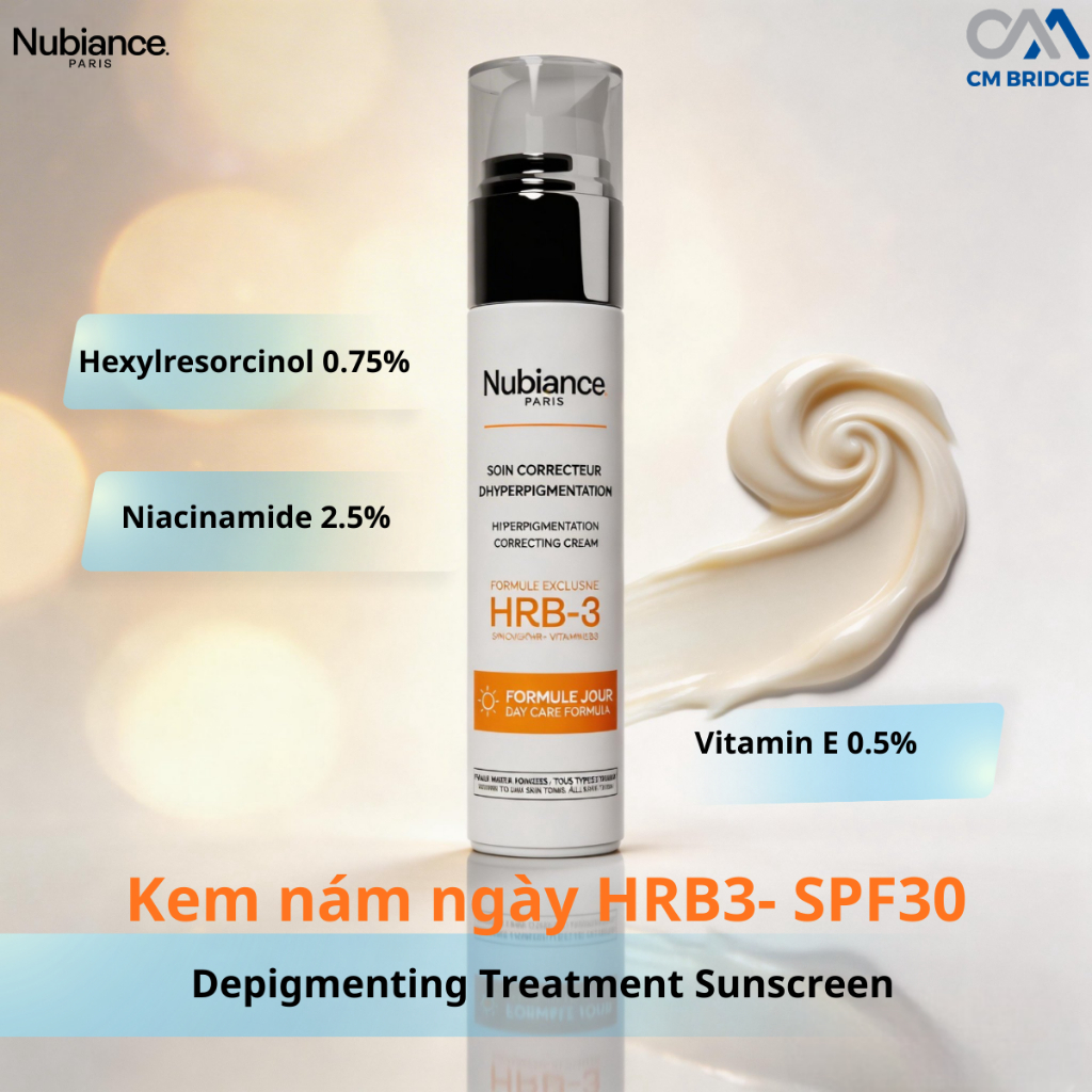 [Hàng Công Ty NK&PP ] Kem Nám Ngày HRB3 50ml (Hyperpigmentation Correcting Cream HRB-3 Day)