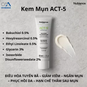 Kem dưỡng da NUBIANCE. PARIS ACT-5 Multi-Perfecting Pore Corrector 30ml