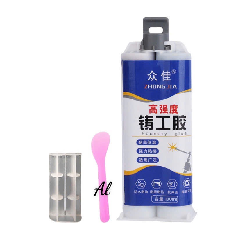 Keo Dán Kim Loại Đa Năng Zhong Jia 85g – Keo Dán Sắt, Nhôm, Inox, Vá Nứt Kim Loại Siêu Chắc Dùng Gia Dụng