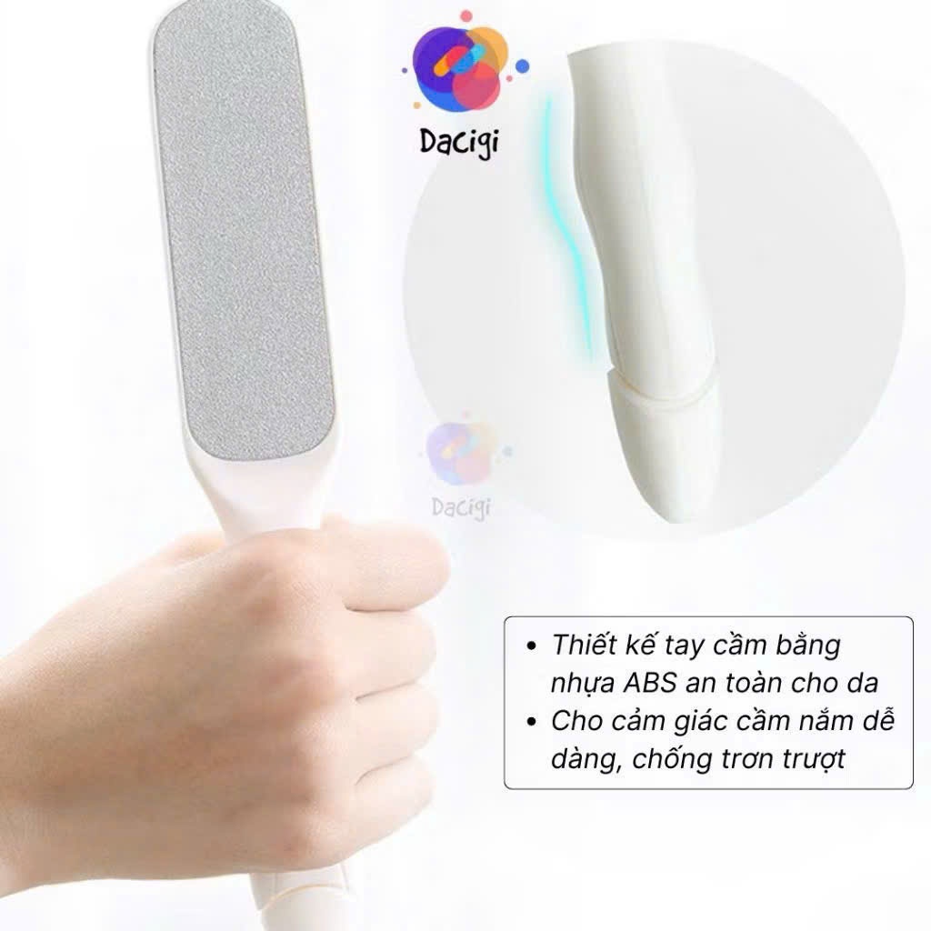 Dụng Cụ Chà Gót Chân 2 Mặt Cao Cấp – Giũa Gót Chân Loại Bỏ Da Chết, Chai Sần Bàn Chân, Dụng Cụ Chăm Sóc Chân