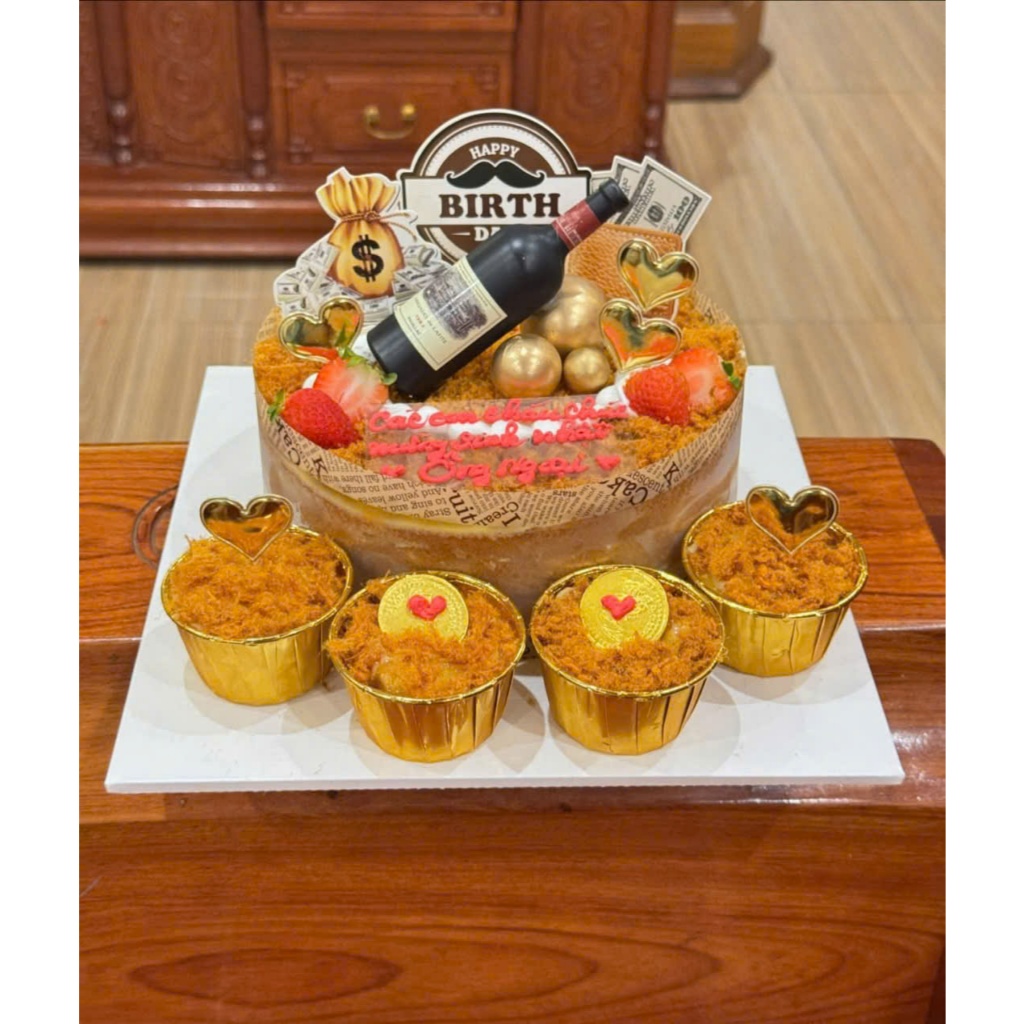 Set 50 cái cốc viền cupcake nhôm màu vàng bạc hồng dùng để đựng bánh cupcake mini