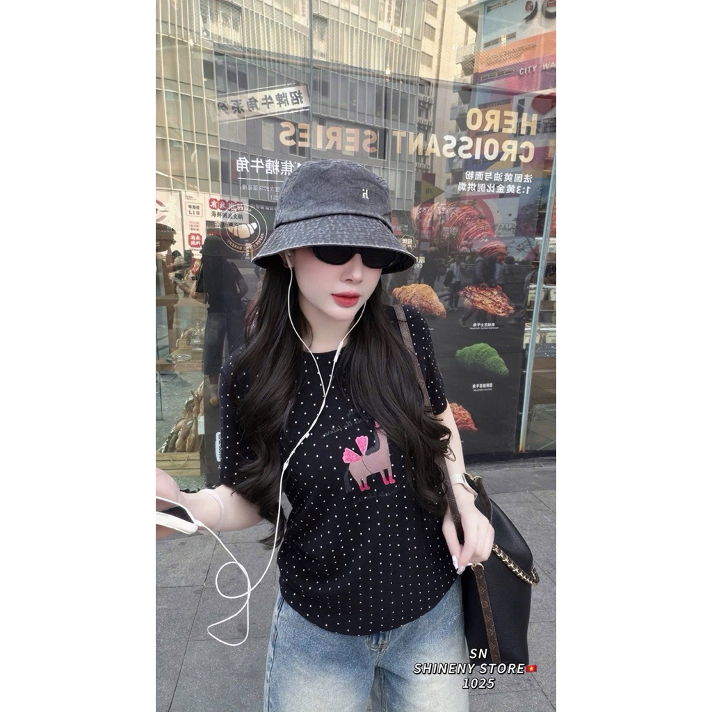 [𝐒𝐮𝐙𝐲] Áo Thun Bi In Ngựa Hồng QCCC (48-56kg)