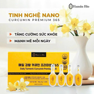 Tinh Bột Nghệ Daily Curcumin Hamin Bio Samsung Pharm Hàn Quốc Hộp 32 Tép Giúp Đẹp Da Chống Lão Hoá