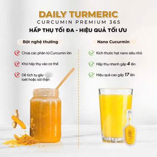 Tinh Bột Nghệ Daily Curcumin Hamin Bio Samsung Pharm Hàn Quốc Hộp 32 Tép Giúp Đẹp Da Chống Lão Hoá