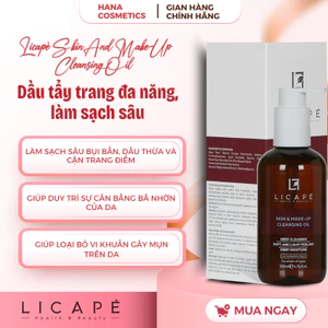 LICAPÈ SKIN AND MAKE-UP CLEANSING OIL - Dầu tẩy trang đa năng, làm sạch sâu
