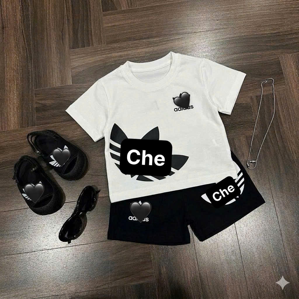 Set Áo Thun+Quần Short Trẻ Em D.as, Set Bộ Thể Thao Bé Trai-Gái Cotton Mềm Mát Mùa Hè 7-15kg A16