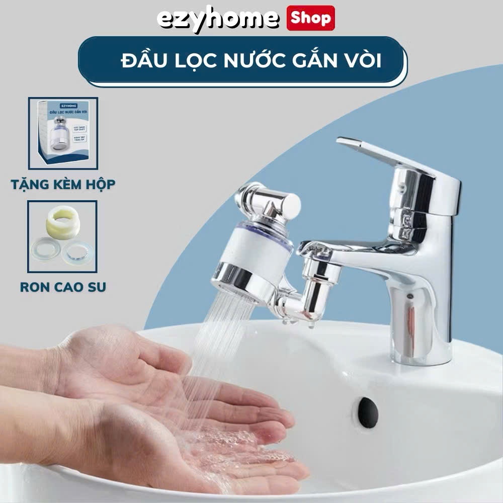Đầu Lọc Nước Vòi Rửa 1080° Xoay Đa Năng – Đầu Vòi Tăng Áp, Lọc Cặn Bẩn, Xoay Linh Hoạt Cho Bồn Rửa Mặt & Nhà Bếp
