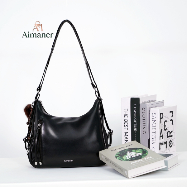 Túi Xách Tote Nữ AIMANE 6604 Da PU Mềm Bóng - Phong Cách Thời Trang Hàn Quốc Đa Năng