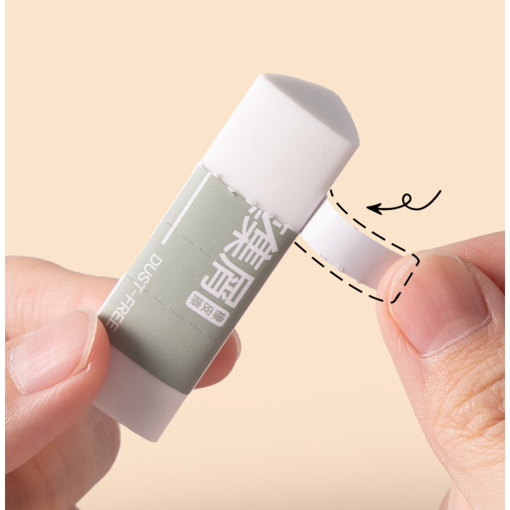 Hộp 10 Gôm Tẩy Siêu Sạch Deli Nusign Cao Cấp Tẩy Mềm Ít Vụn Không Mùi Không Mòn Rách Giấy Tiện Lợi