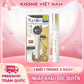 Mascara Màng Film Chuốt Cong Và Dài Mi 20th Mascara Kissme Long Up WP L25  Màu Đen 6g -Bản Giới Hạn