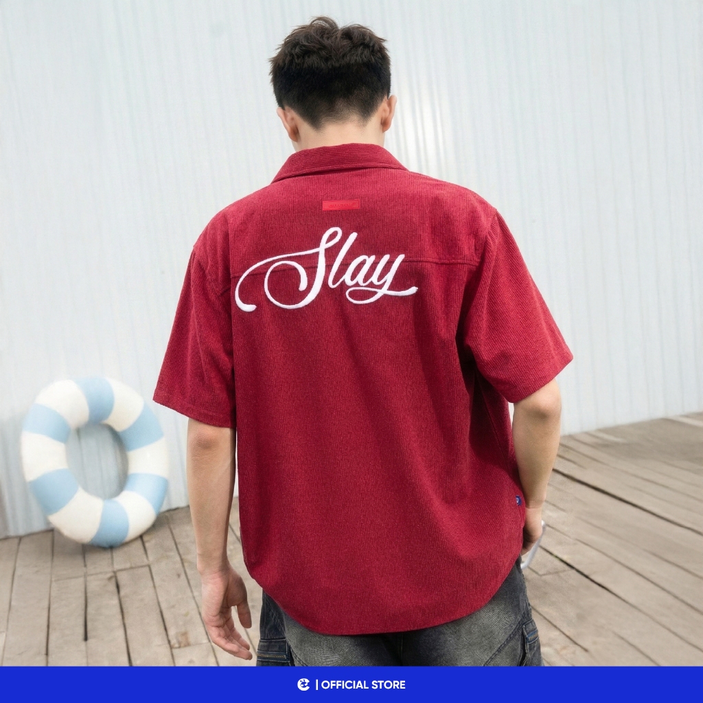 Áo sơ mi nam nữ ngắn tay boxy Local Brand Chính Hãng City Cycle Áo Sơ Mi Slay All Day
