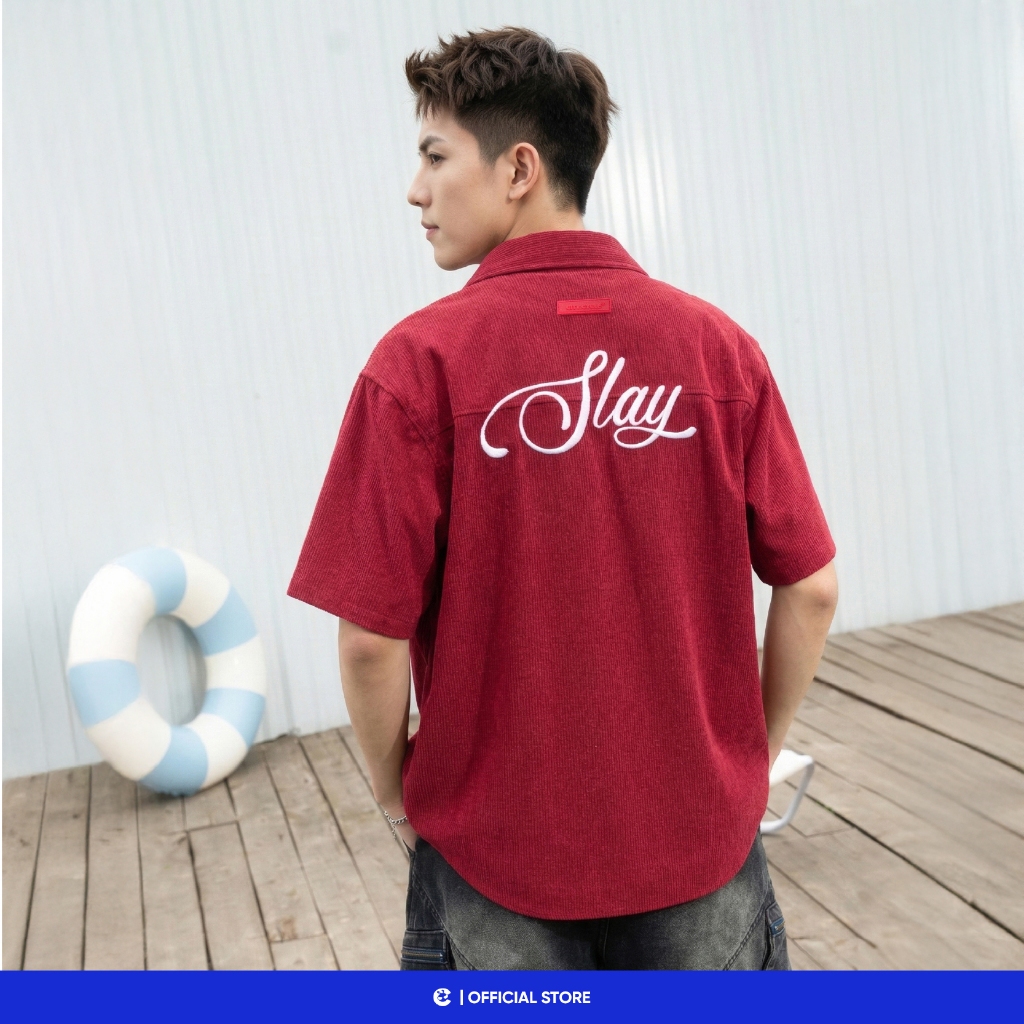Áo sơ mi nam nữ ngắn tay boxy Local Brand Chính Hãng City Cycle Áo Sơ Mi Slay All Day