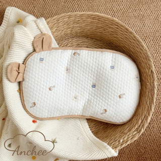 Gối Xô Bông Anchee Cho Trẻ Sơ Sinh  | Vải Trần Bông Mềm Mại | Gối Mỏng 1cm Thoáng Khí
