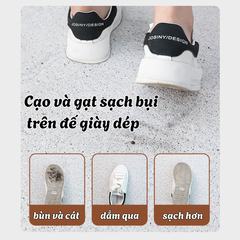 Thảm Trải Sàn Để Cửa Ra Vào, Thảm Lau Chân Chống Bụi Bẩn, Đế Chống Trượt Dễ Vệ Sinh