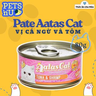 [CHÍNH HÃNG] Pate Aatas Cho Mèo Nhiều Vị 80G